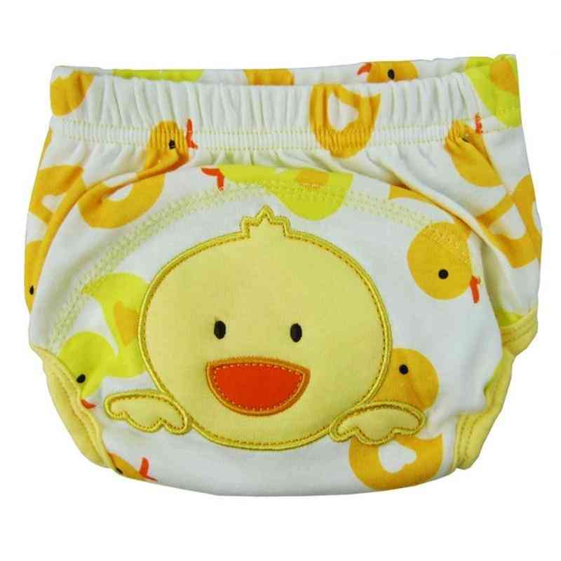 Bambini cartoon vasino pannolini impermeabili pantaloni da allenamento mutandine di cotone 80 90100 cm slip intimo neonato per neonato - beige / 9m