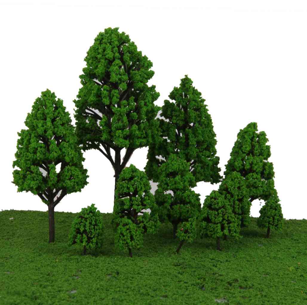 Poplar Trees Model With Light Green Leaves