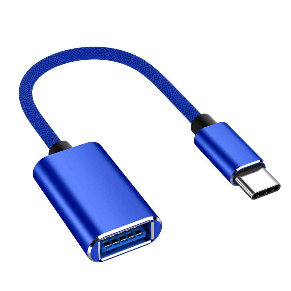 C Type Usb 3.0 Otg Adapter Cable, Male To Female Converter Data Sync Otg