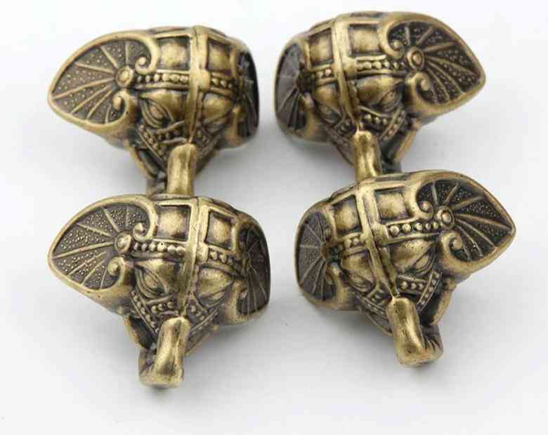 Starinski slon, starinski bronasti nakit, škatla za dekor lesenega ohišja