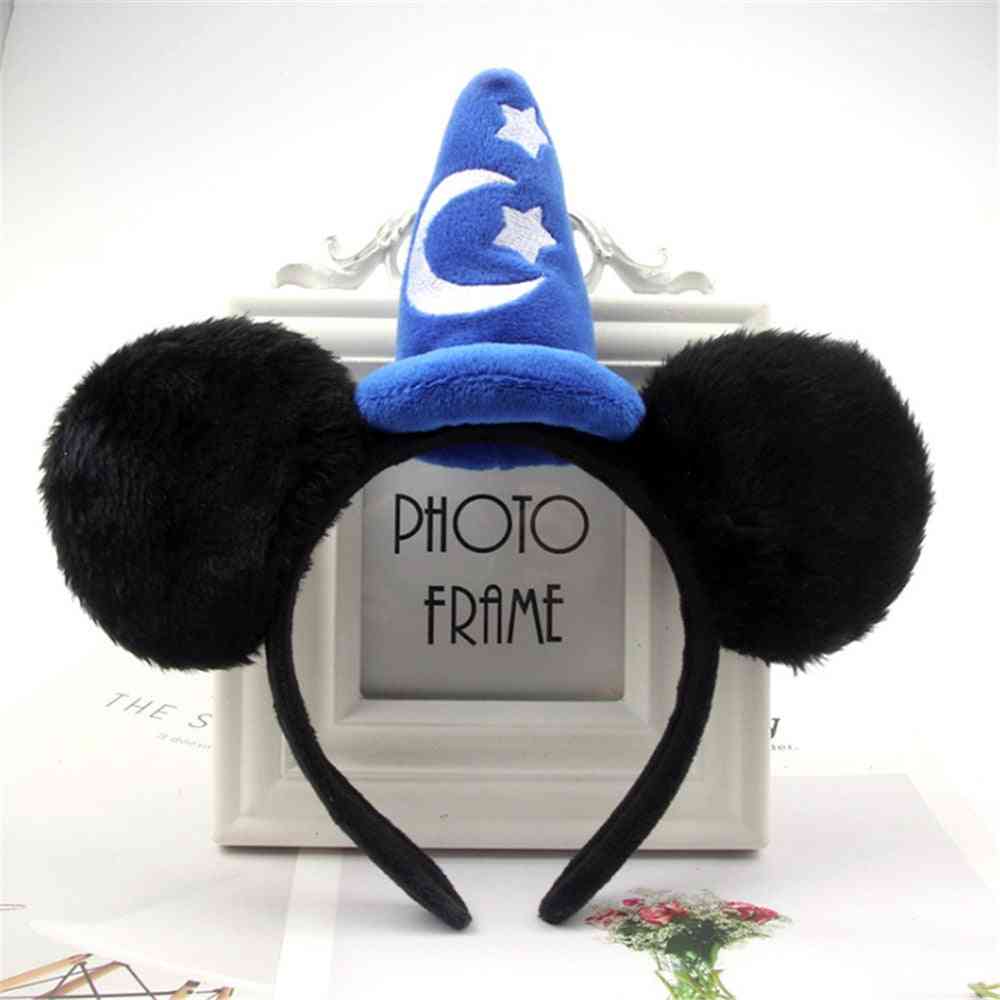 Kinder Stirnband Mickey Mouse Minnie Party, Weihnachten Halloween Haarschmuck - Ohren Cosplay Geschenke