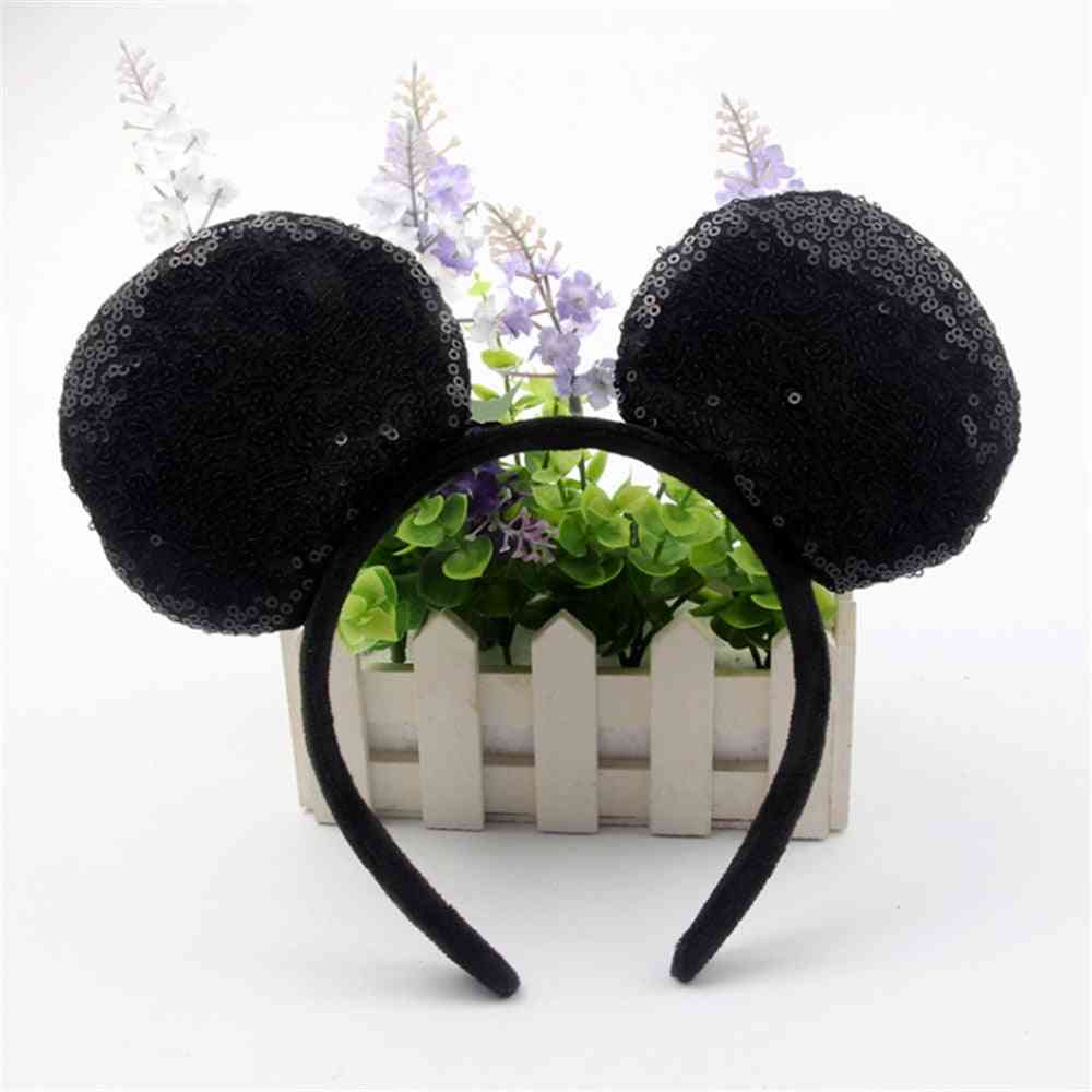 Diadema para niños fiesta de mickey mouse minnie, accesorios para el cabello de halloween de navidad - regalos de cosplay de orejas