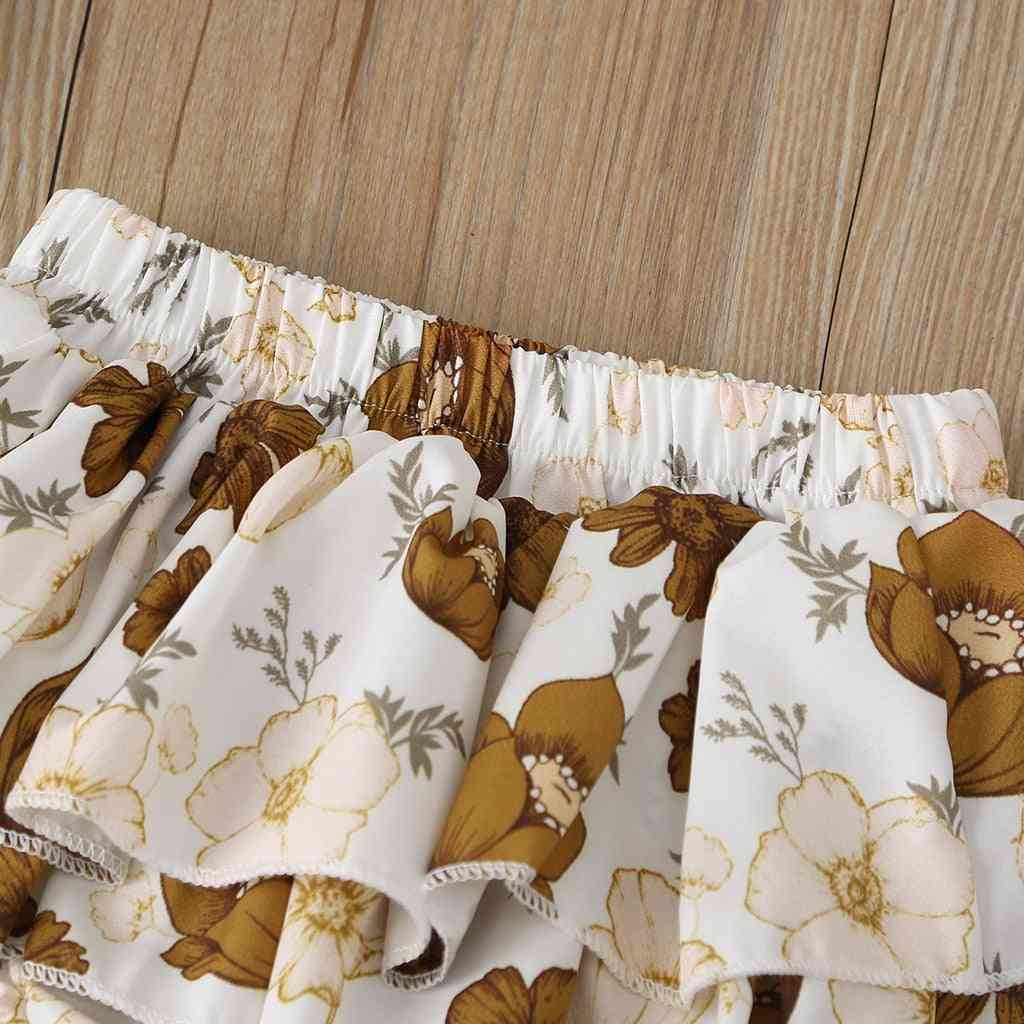 Neugeborene Baby Mädchen Jungen Shorts Blumen / Solid Print elastische Taille kausal