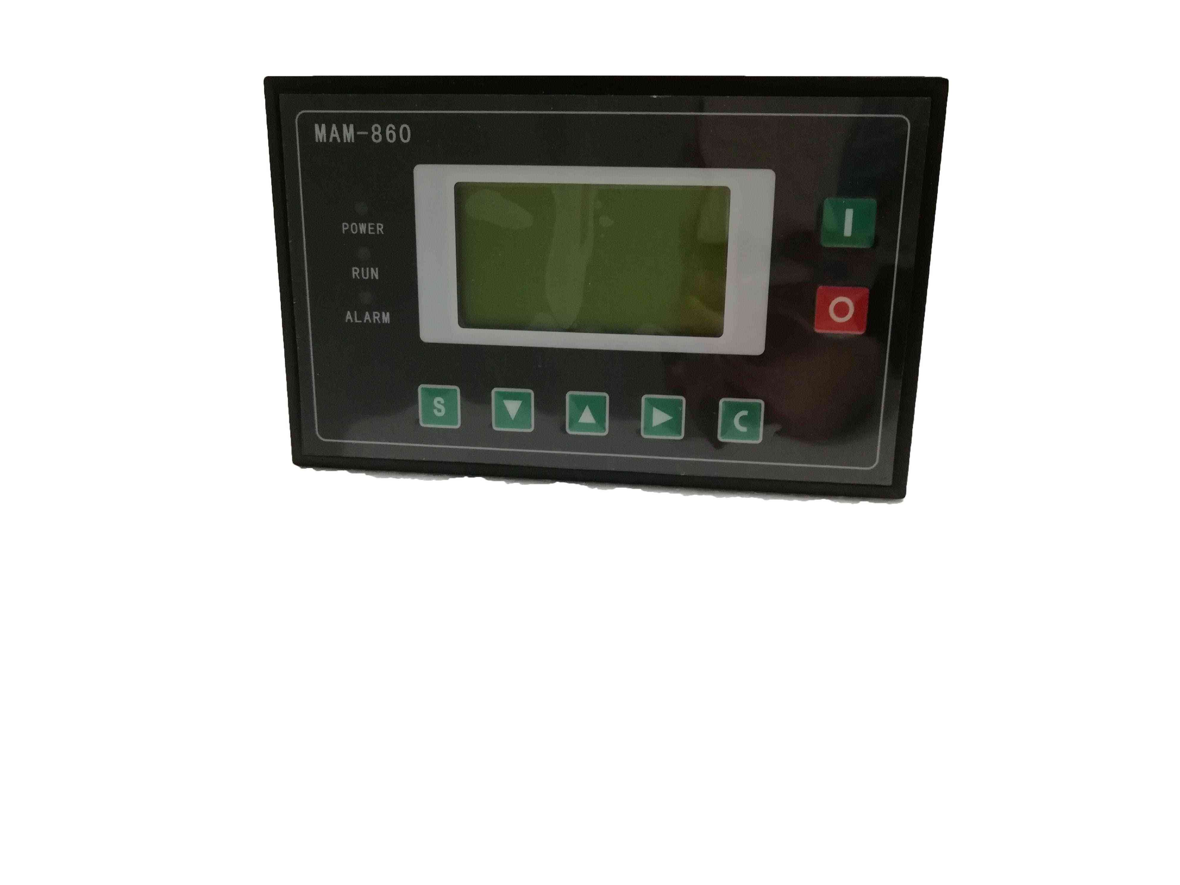 Pièces de compresseur d'air panneau de contrôleur mam 860 plc avec schéma de câblage pour 4-15kw 5-20hp