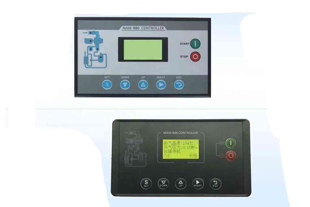Luftkompressordele mam 860 plc kontrolpanel med ledningsdiagram til 4-15kw 5-20hk