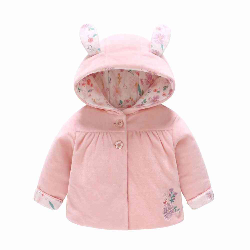 Manteau bébé fille automne, vêtements d'extérieur hiver - rose1 / 6m