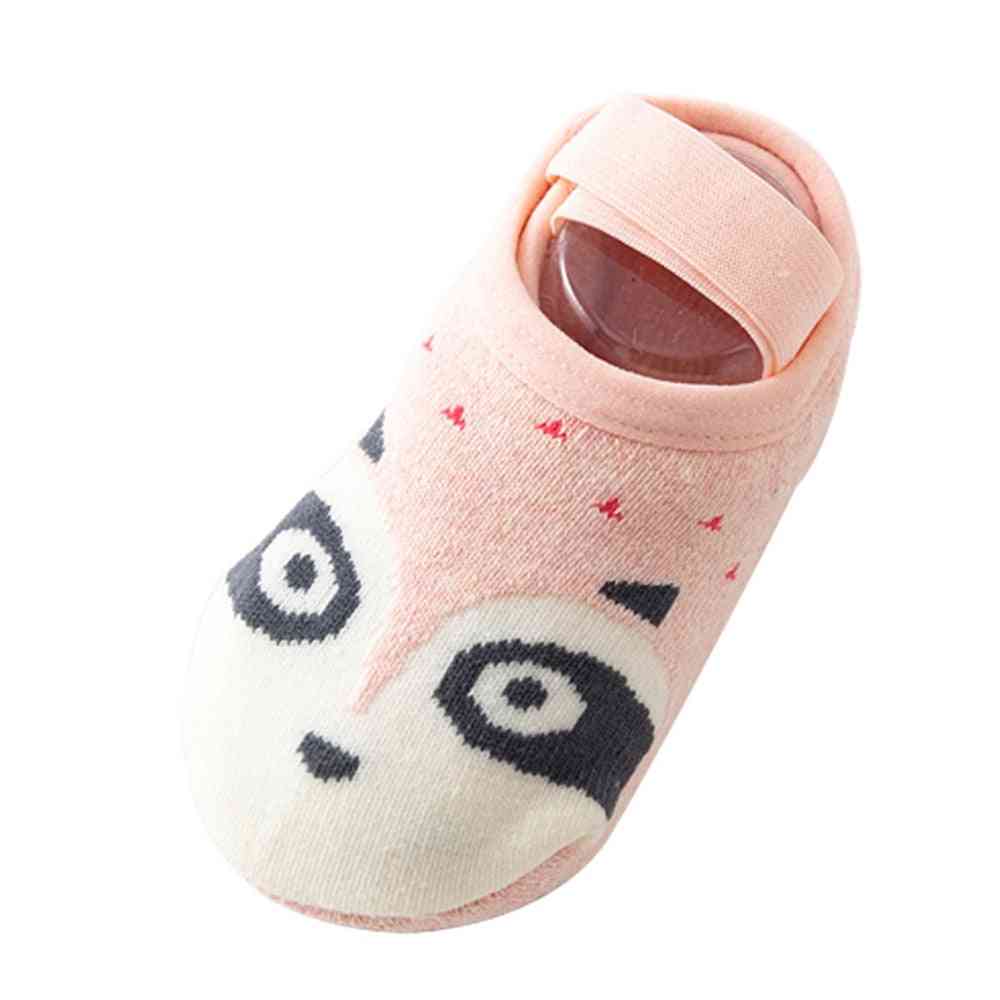 Boat Socks Cotton Floor, Socks Cute Cartoon Design, Anti-slip For Baby Girl