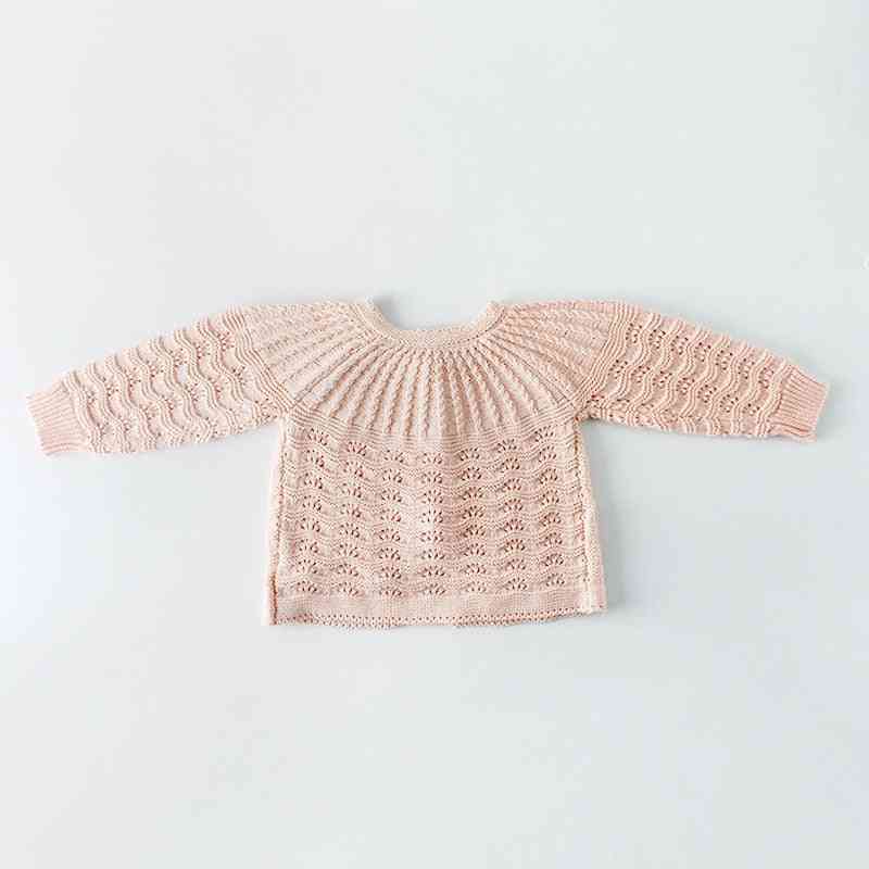 New Sweater Leaves Design Knit Cardigan Romper Clothing Set