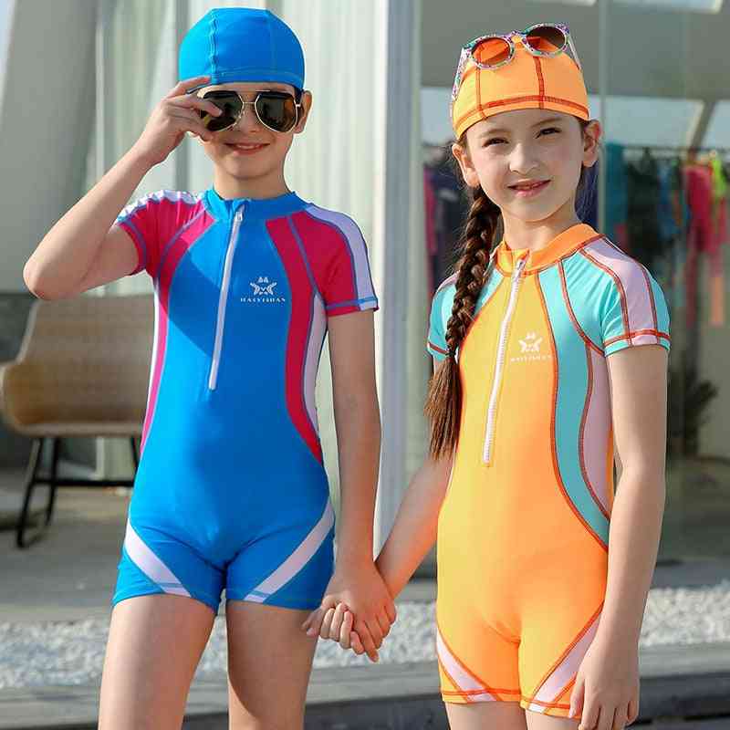 Children Sport Swimwear With Cap