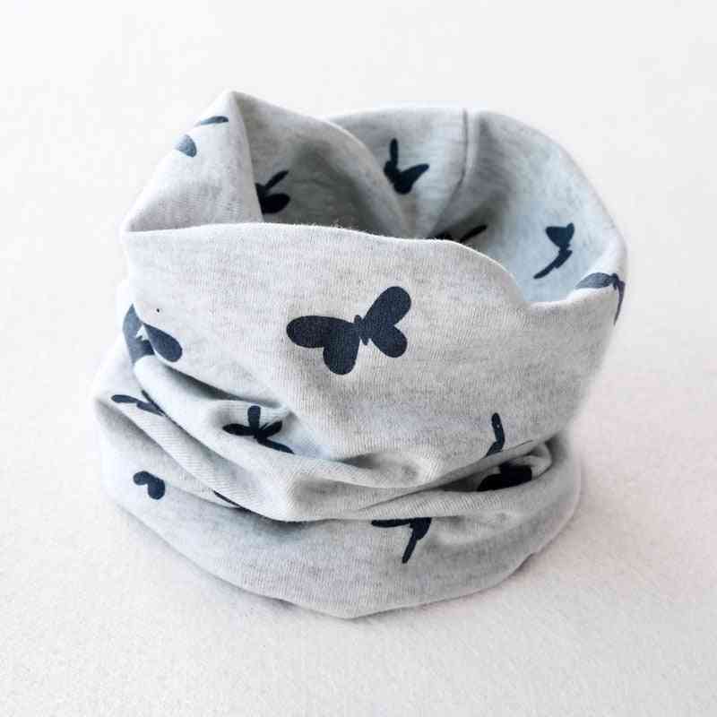 Baby Cotton Scarf, Autumn & Winter / Collar Neckerchief Butterfly O-ring Round Neck