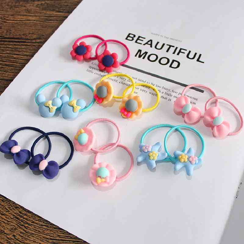 Mooie bloem prinses hoofddeksels baby hoofd jurk meisjes haaraccessoires kinderen elastische haarbanden kinderen touwen (madeliefje bloem) -