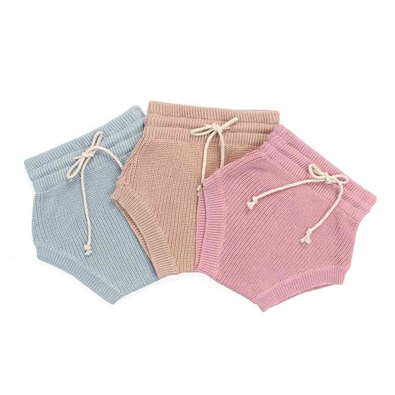 Babyblommar sommarflickor bomullsblöjor, nyfödd soild tröja shorts spädbarn unisex detaljhandelsblomstrare
