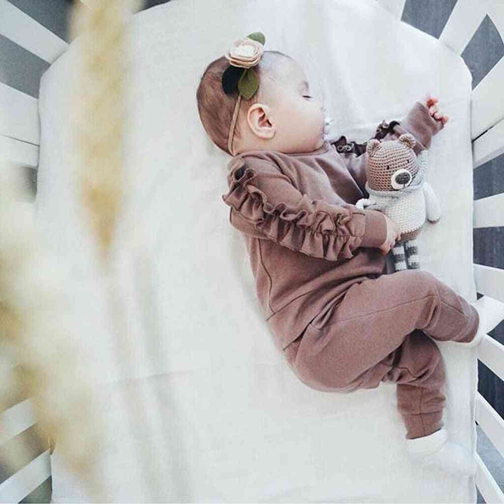 Long Sleeve Tops And Pajama Sets-sleepwear For Newborn Babies