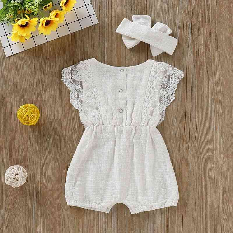 Baby Rompers Newborn Clothes-jumpsuit With Headband