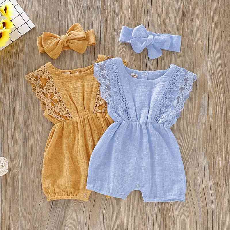 Baby Rompers Newborn Clothes-jumpsuit With Headband