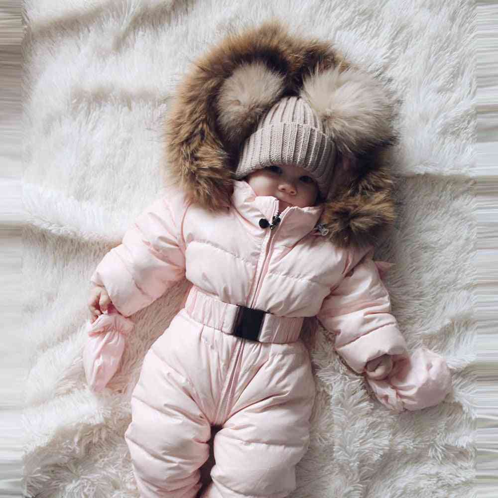 Winter Clothes Infant Baby Snowsuit Romper Jacket Hooded Jumpsuit Warm Thick Coat Outfit