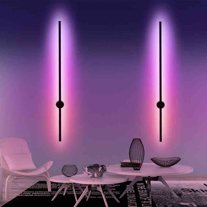 Modern Led Floor Lamp -simple Colorful Rgb Light