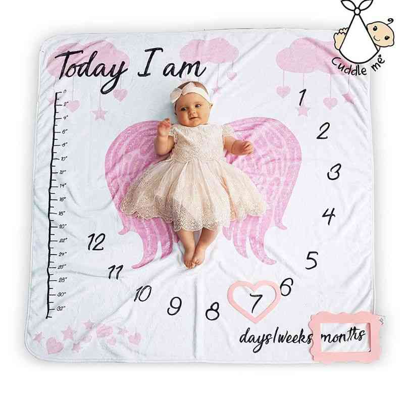 Infant Baby Photography Blanket Prop, Cloth Calendar