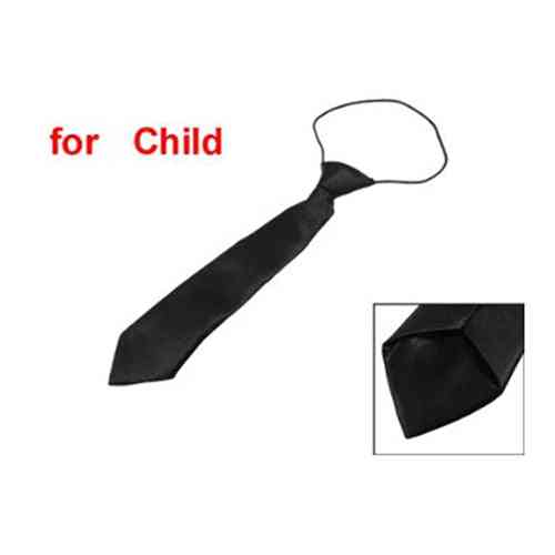 Cravatta sottile elastica in poliestere per cravatta per bambini, cravatta color bambino