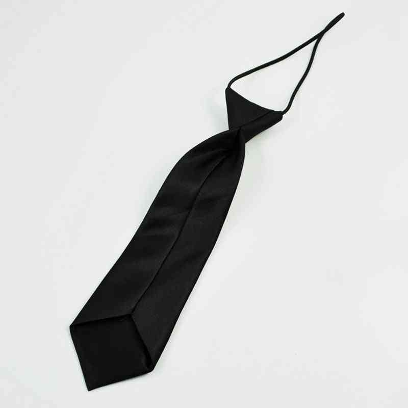 Cravatta sottile elastica in poliestere per cravatta per bambini, cravatta color bambino