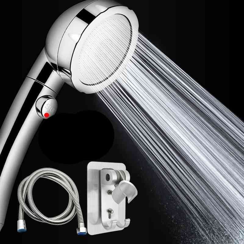 360 Degrees Adjustable Water Saving Shower Head- 3 Mode With Stop Button
