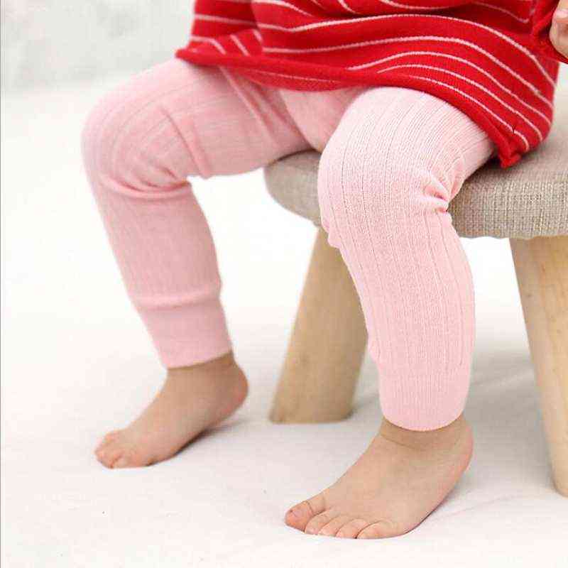 Baby Mädchen Stretch Leggings Hosen Frühling und Herbst Kind Strickhose rosa Farbe