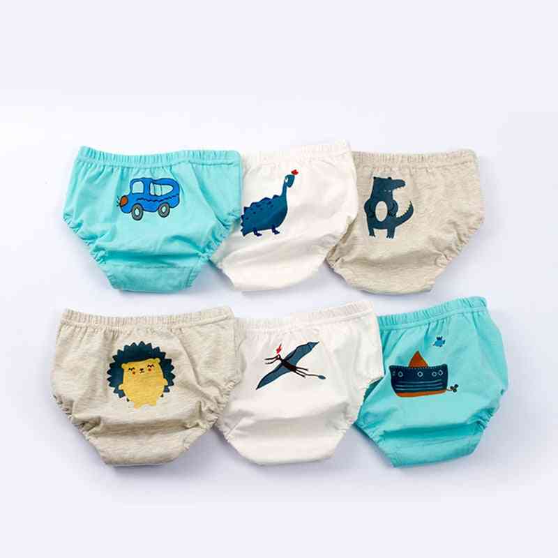 Babyunderkläder tecknade underkläder för tjejbyxor, barnmjuk bomullsandningsbyxor för pojkar - yt-031-1 / 9m