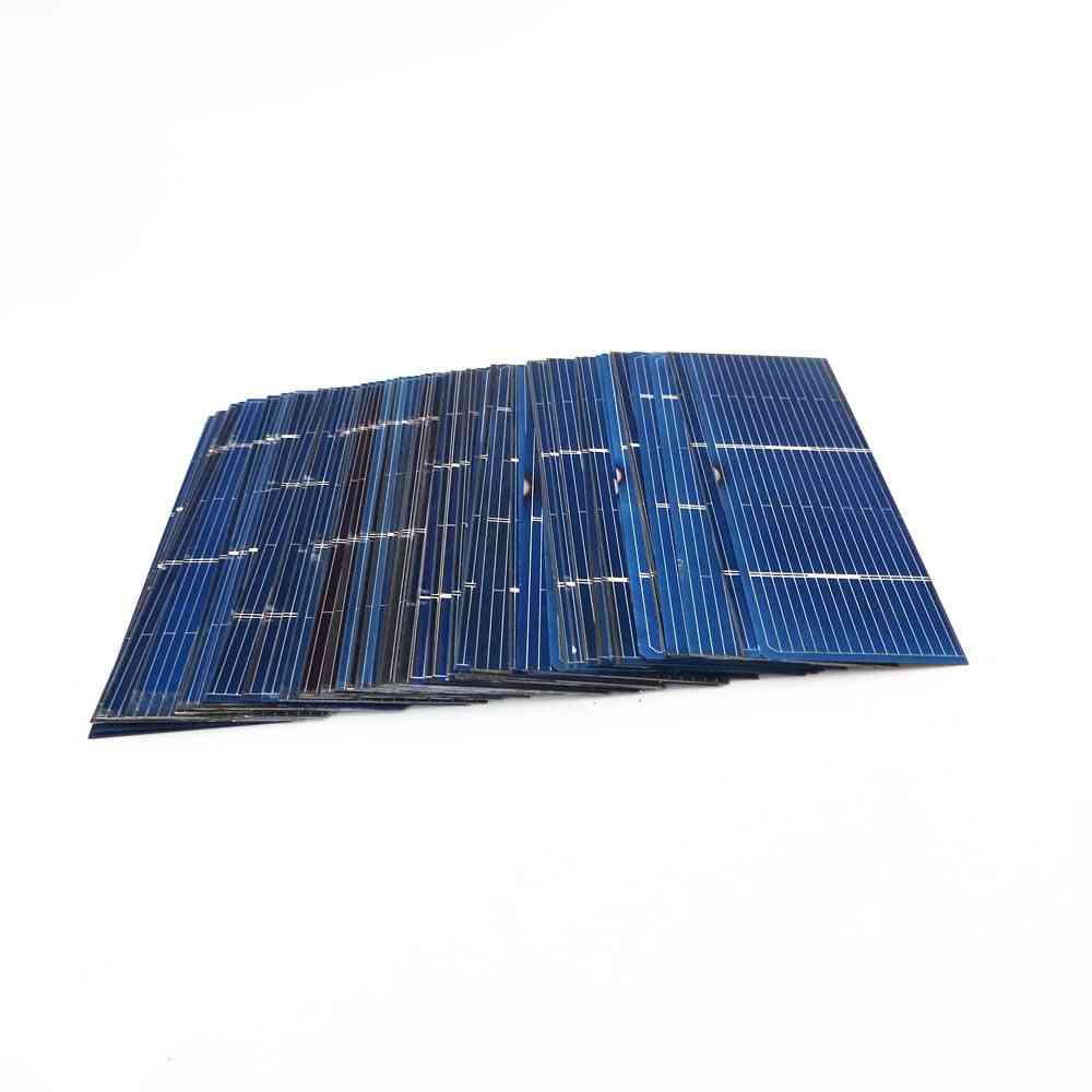 50pcs/lot Poly Crystalline Battery Charge-solar Cells Panel