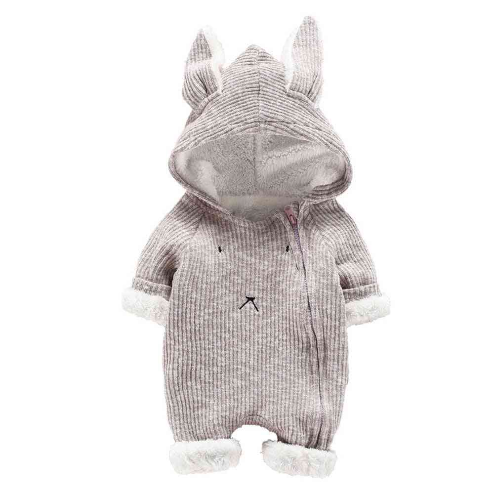 Baby Clothing, Kawaii Cartoon Hooded, Romper Jumpsuit
