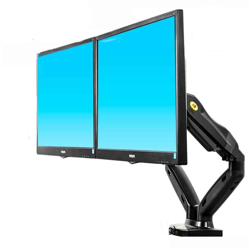 Full Motion Flexible, Gas Spring-double Monitor Stand