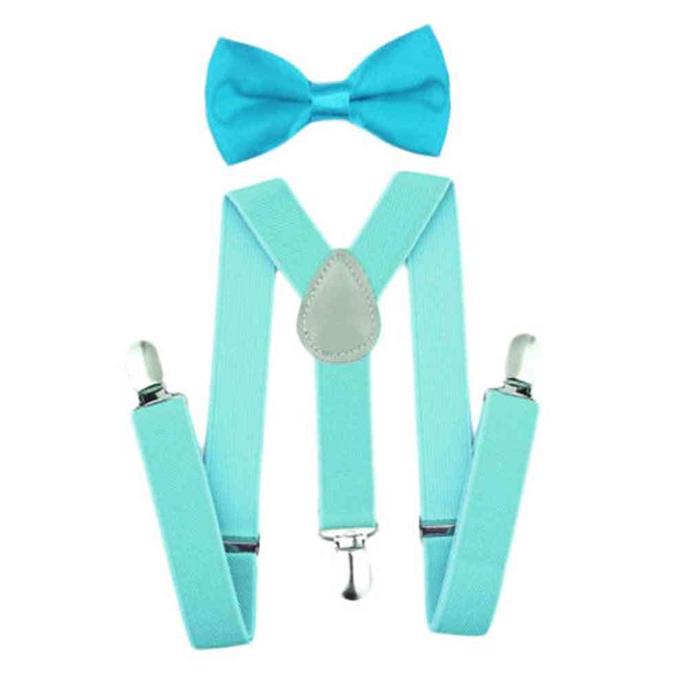 Kids Suspenders With Bowtie Accessories