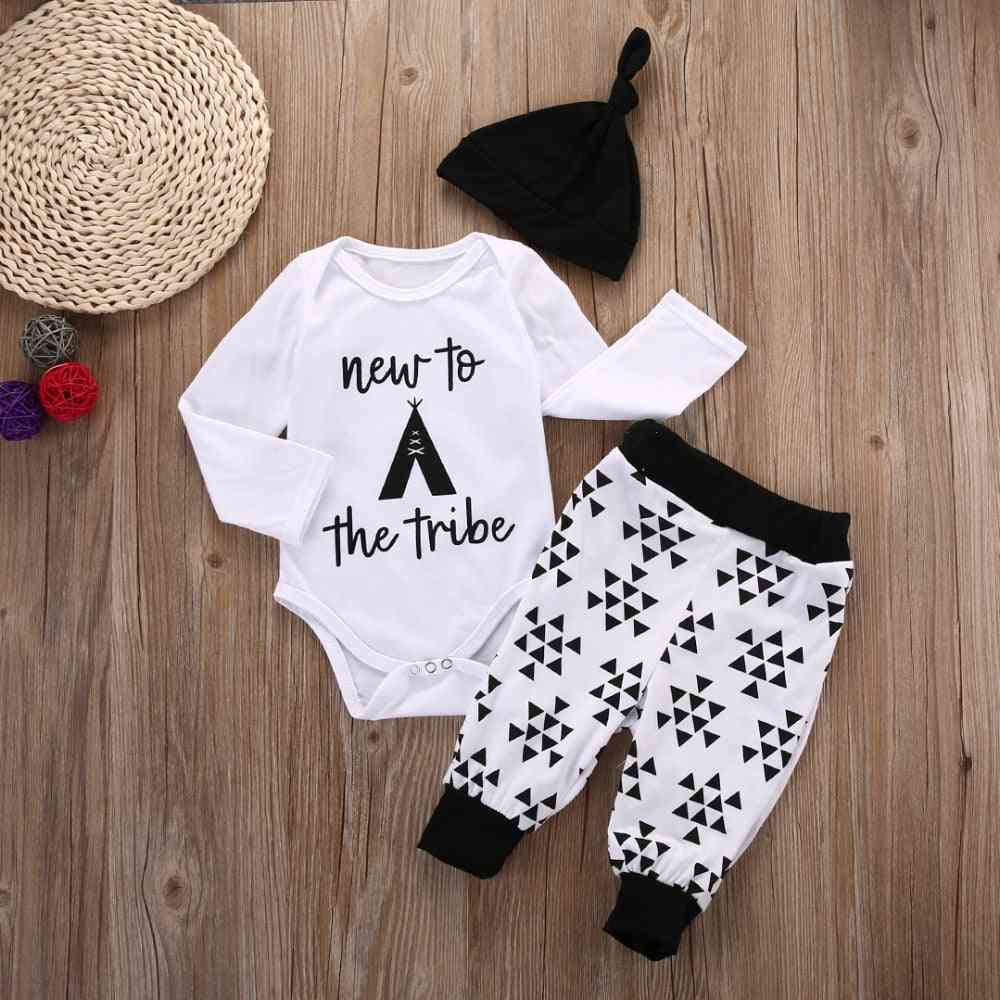 Baby tøj nyfødt pige blomster tøj jumpsuit romper + sort rose bukser pandebånd outfit