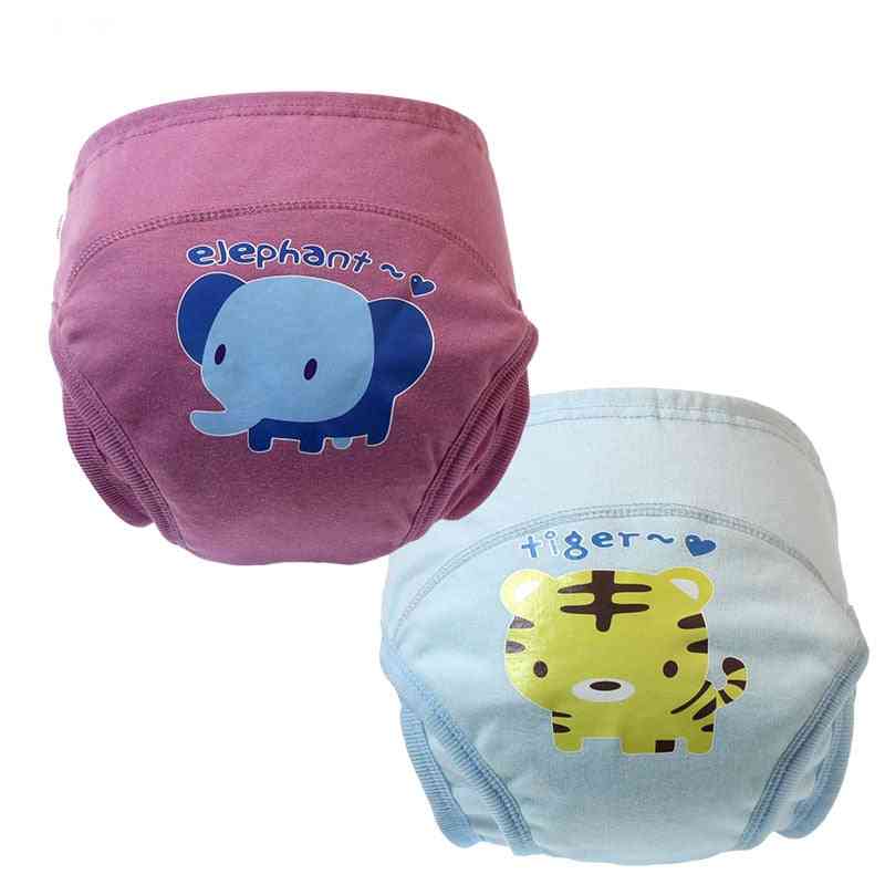 Cartoon Printed, Leak-proof, Washable And Reusable Diaper Cover Underwear