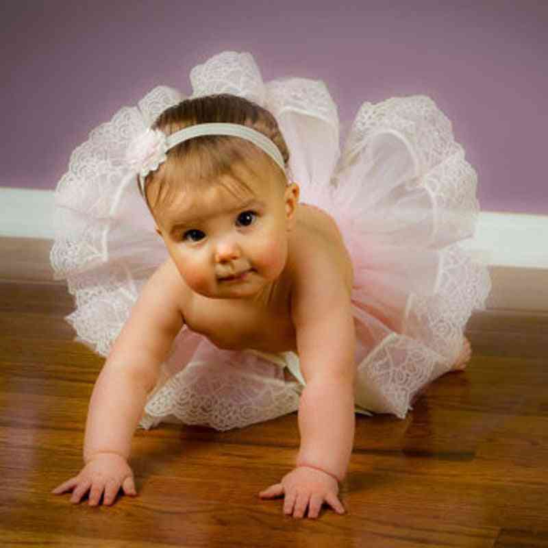 Baby flicka band kjol chiffong casual ruffle mini lager ball klänning för barn kid party kläder