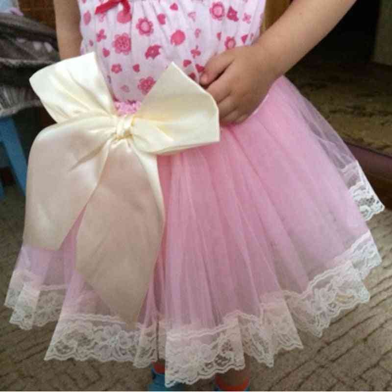 Baby flicka band kjol chiffong casual ruffle mini lager ball klänning för barn kid party kläder