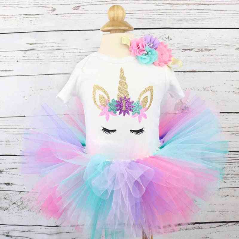 Baby Girl First Birthday Outfit - Summer Infant Christening Suits