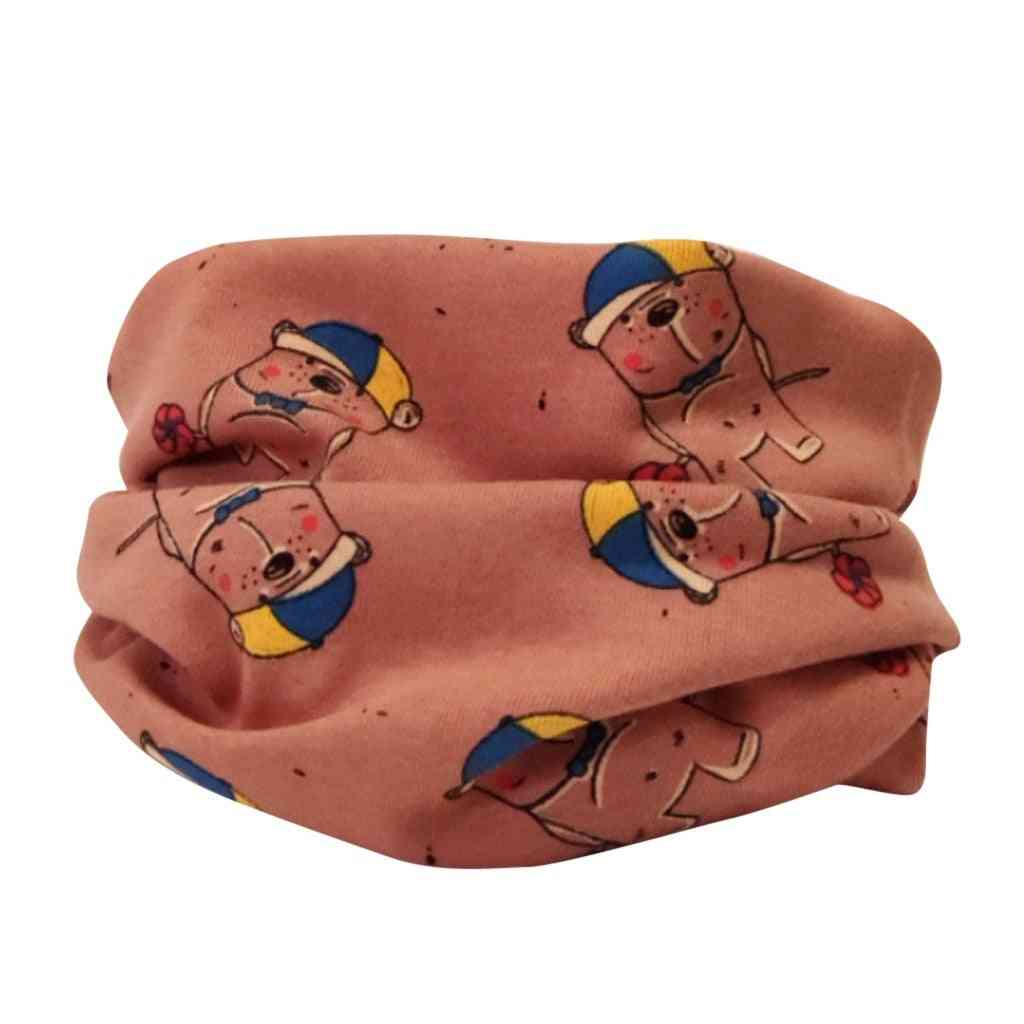 Baby Scarf Burp Cloths - Cute Cartoon Print Kids Collars Neckerchief Cotton For
