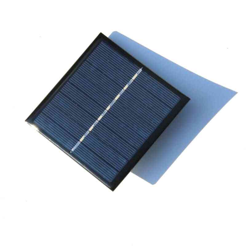 Solcellepanel med base til aa batteri 1w 4v solcelle til 1,2v 2xaa -