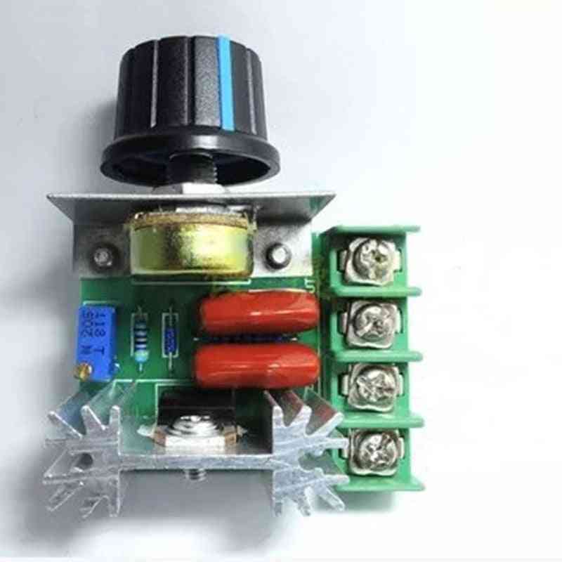 Led dimmer switch 220v spændingsregulator 2000w scr elektronisk termostat motor hastighedsregulator (220v) -