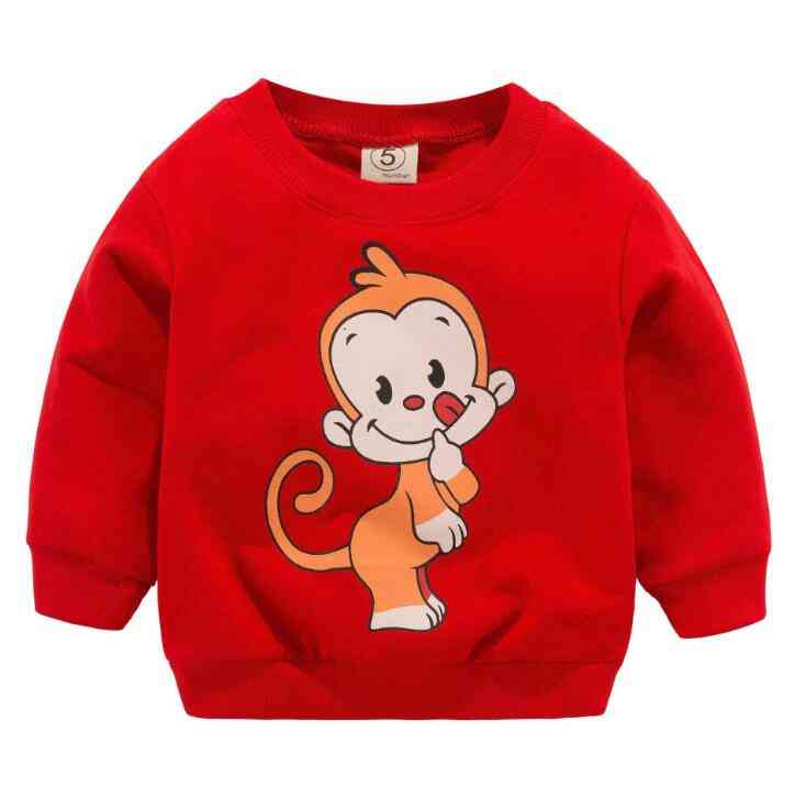 Baby Clothes Sweatshirts - Soft Cotton Top Cartoon Sweater, Spring Autumn Pullover Kids Outerwear