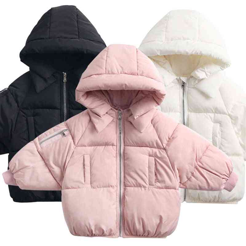 Children's Casual Outerwear Coat, Winter Warm Hooded Jacket