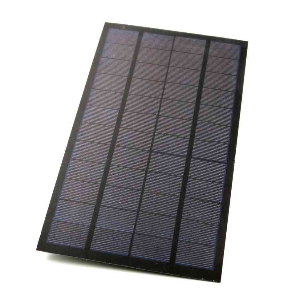 Solar Panel, 583ma 12v 7w Polycrystalline Silicon Solarcells Standard Epoxy Diy Battery Power Charge