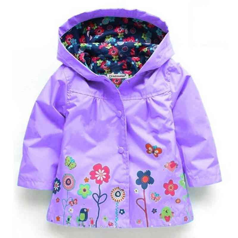 Autumn Waterproof Raincoat Coat For Girl,