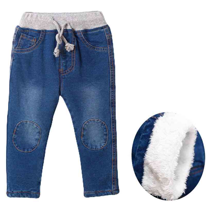 Warm Pants, Kids Cartoon Fashion Boy Girl Jeans
