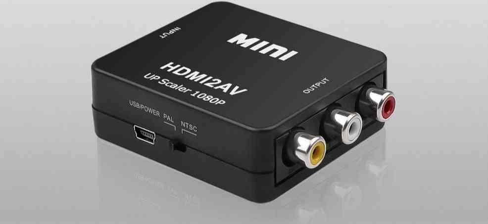 Mini hdmi2av up scaler 1080p (hdmi zu av konverter)