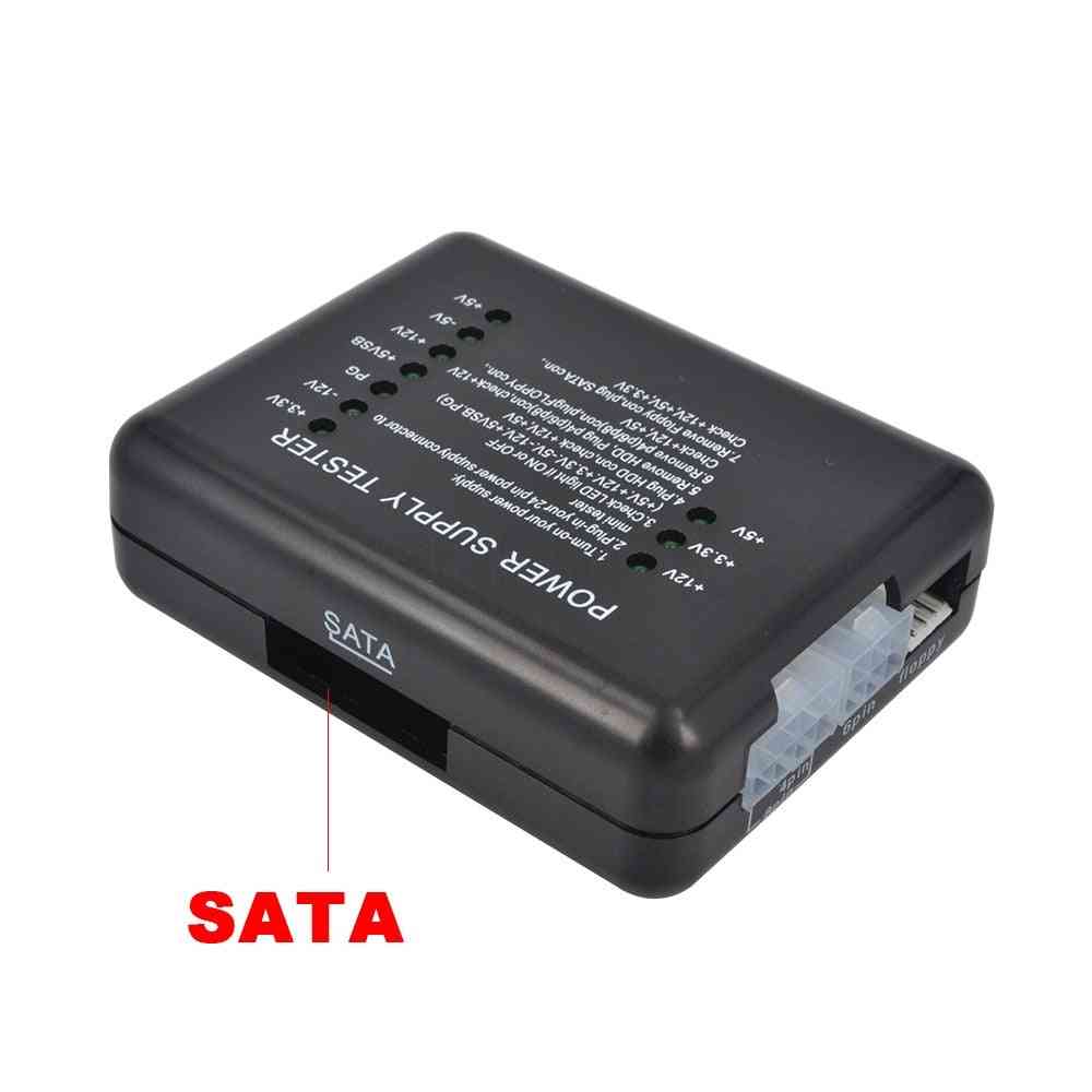 Pc / computer atx / sata / hdd voeding tester, led indicatie 20 24pin psu-diagnostic-tool testen voor anode kathode