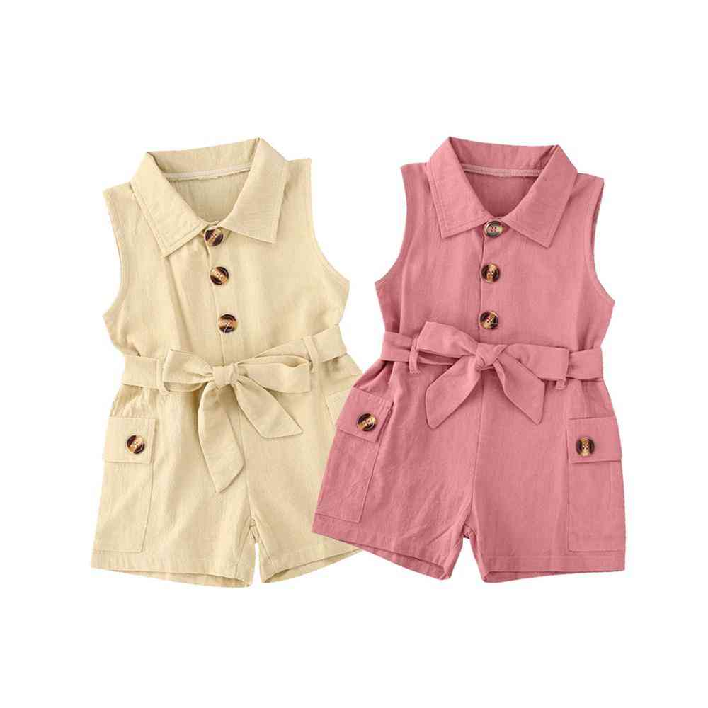 Baby Clothes Turn-down Collar Romper, Jumpsuit