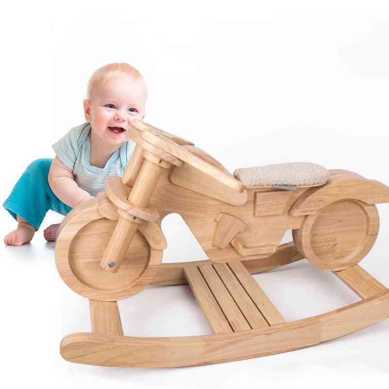 Pevný drevený hojdací koník pre deti