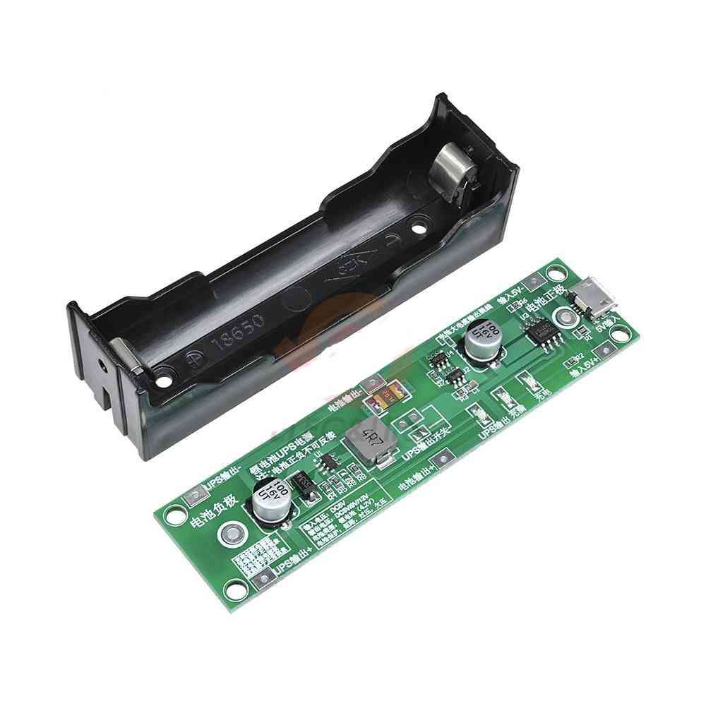 5v Micro Usb 18650 Lithium Battery Charger- Ups Voltage Converter