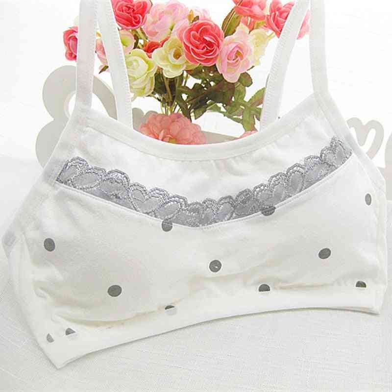 Teens Cotton Lace Puberty Bra -sports Underwear For Teenager